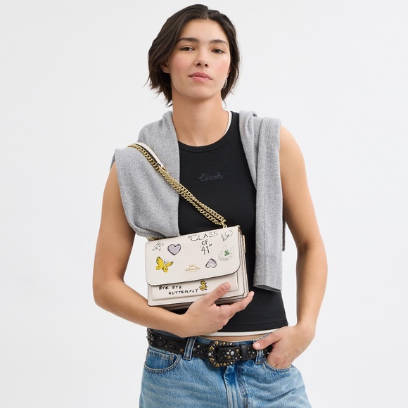 Klare Crossbody Bag With Sketch Print - Picture 1 of 5